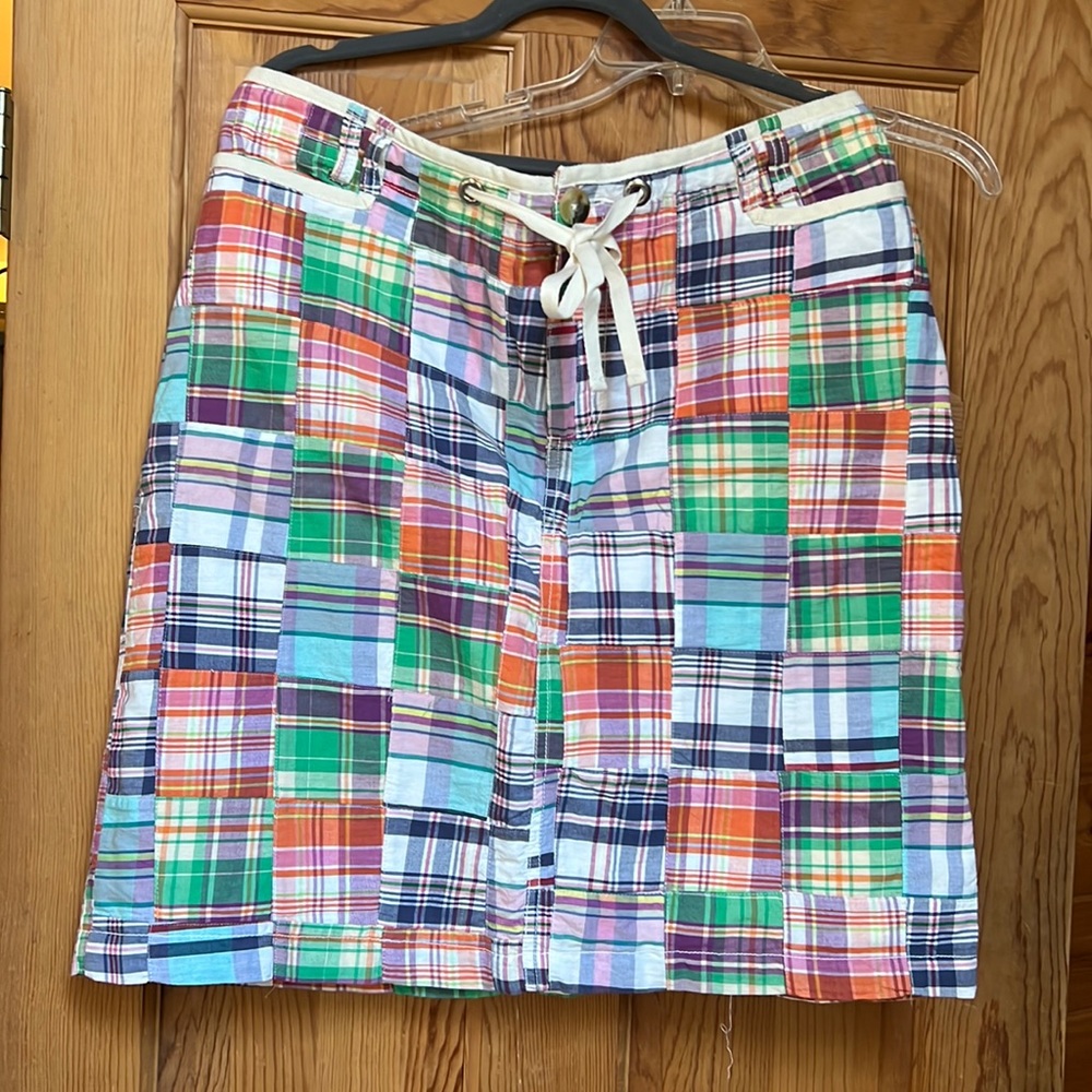 Cute plaid spring Skirt L